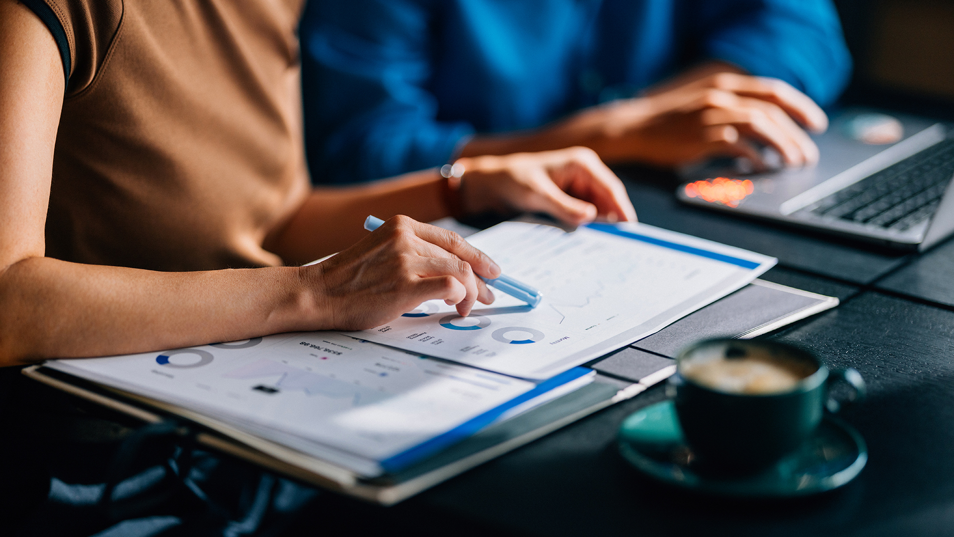Two students studying for their exams