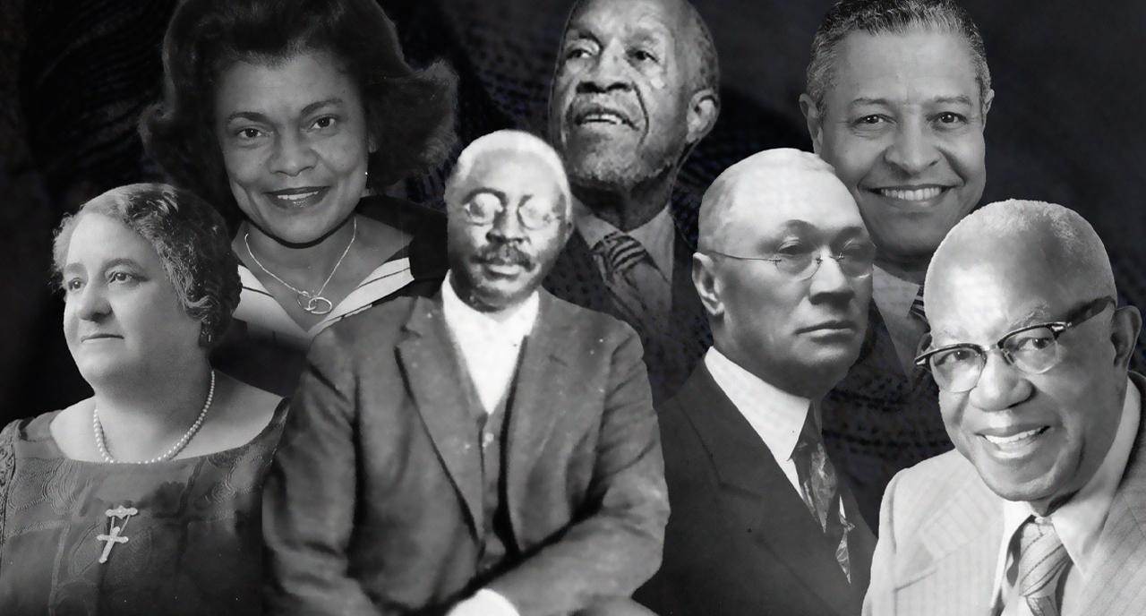 Several headshots of Black history leaders