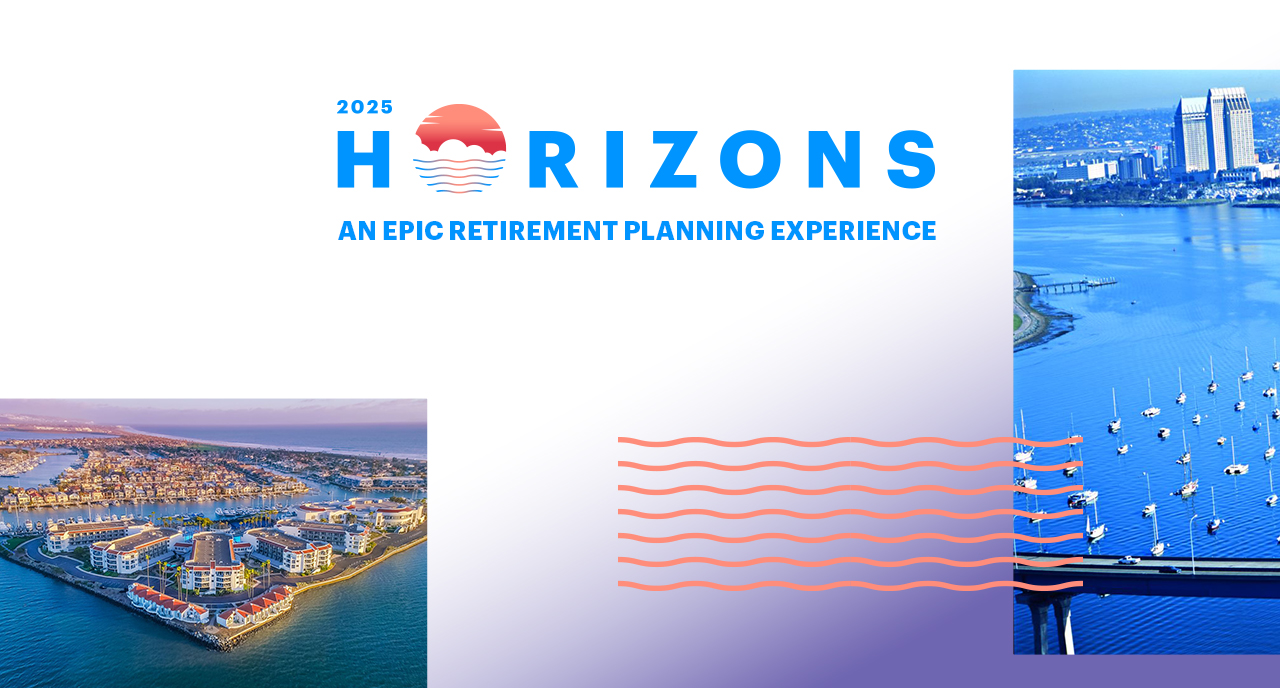 Horizons conference logo and images of Coronado