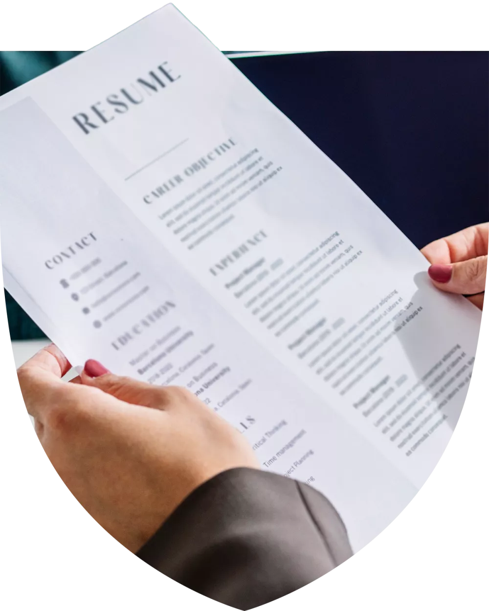 Image of resume