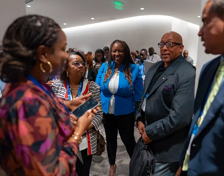 Attendees networking together at the CAAFP 2024 conference