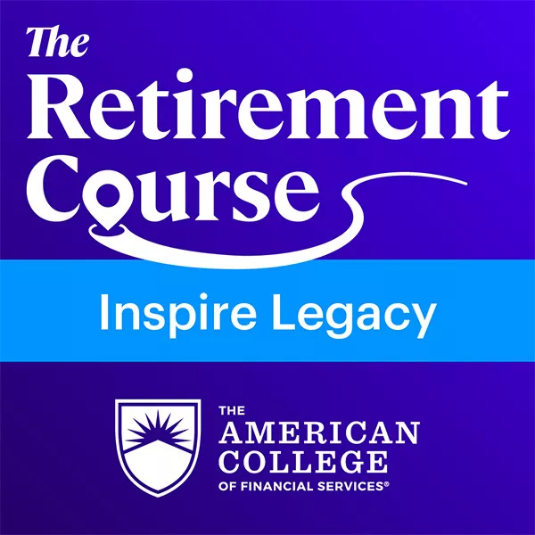 The Retirement Course logo Inspire Legacy badge