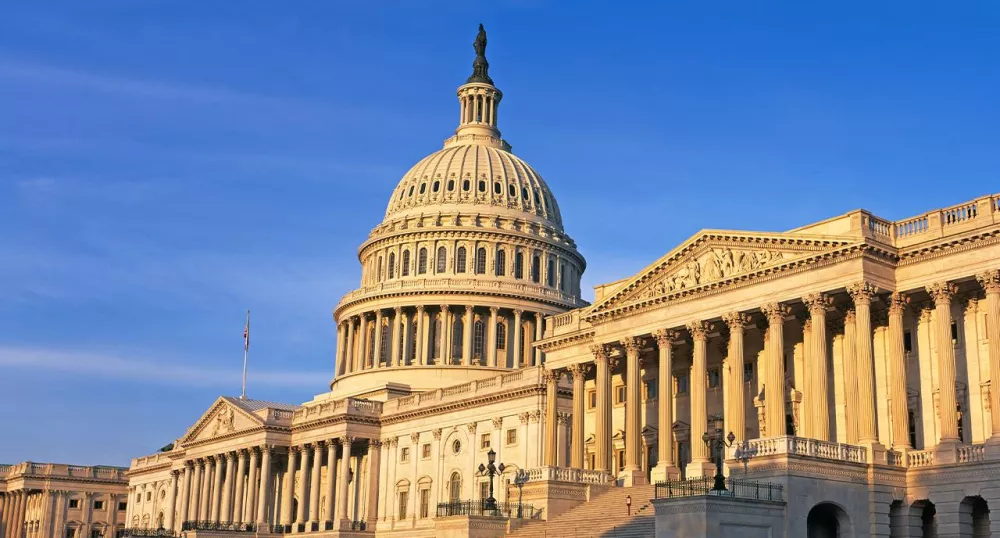 Photo of the outside of the US Capitol Building