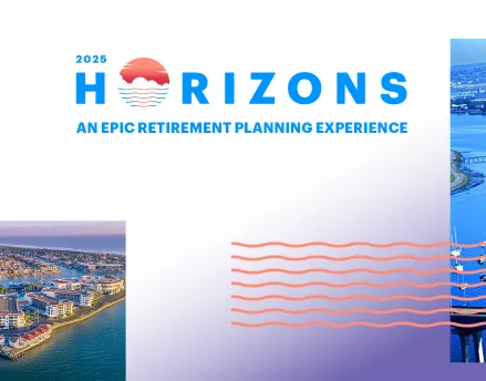 Horizons conference logo and images of Coronado