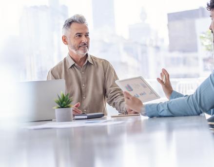 Financial advisor teaching about what tax planning is